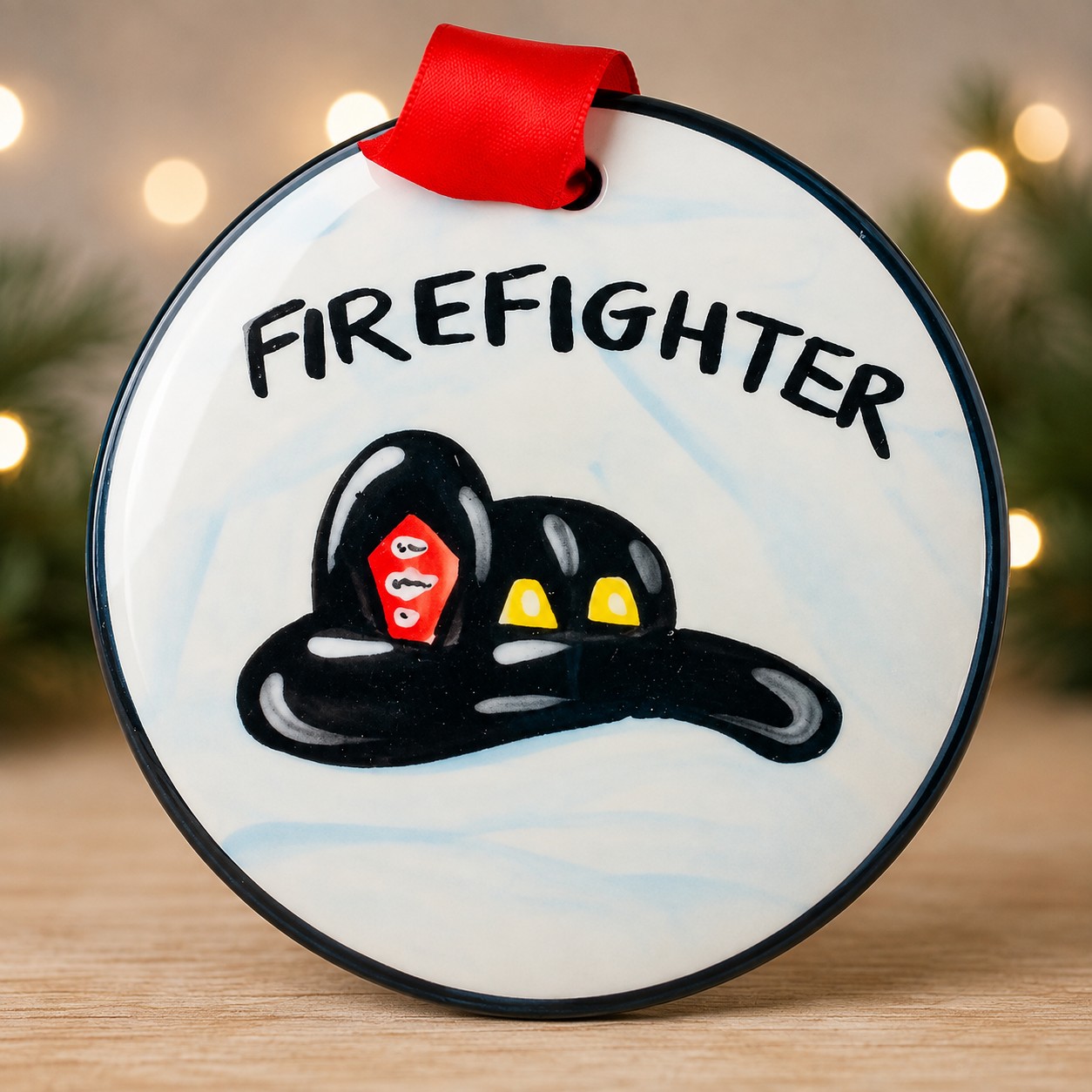 Fire Helmet Ornament
